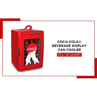 Buy Coca Cola 28 Cans Ac Dc Mini Cooler Mini Fridge With Led Display 26 Quarts 25 Liters In Red Online In Vietnam 7767726