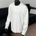 thumbnail image 4 of CHGBMOK Men's T-shirts Stand Up Collar Thick Velvet Inner Layer T-shirt Base Long Sleeved T-shirt Long Sleeved Round Neck Top/Shirt,Sizes M-3XL, 4 of 5