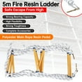 thumbnail image 2 of 5 Meters Fire Escape Ladder Folding Emergency Rescue Rope Nylon Epoxy Resin Fireproof, 2 of 15