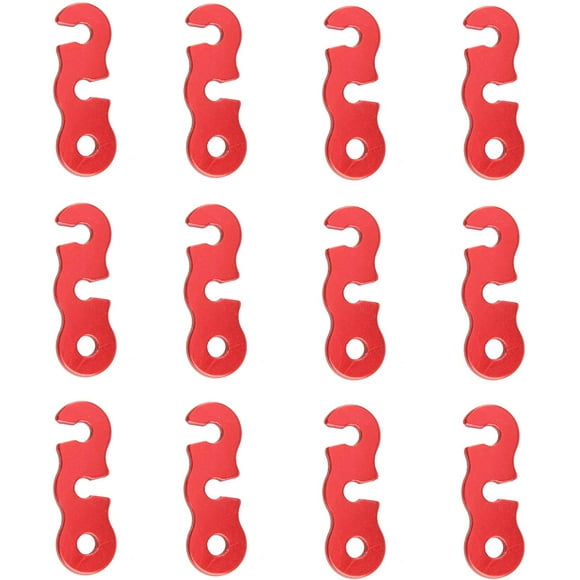 Tendeur de Corde en Alliage d'Aluminium Crochet de Tensionneur de Camping Anti-Dérapant Corde Durable Adju