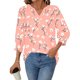 thumbnail image 4 of Xuyuer Women's 3/4 Sleeve Tops Loose Fit Dressy Casual T Shirts for Women Basic Tees Blouses with Smocked Cuffs Casual Womens Tops Trendy Summer Spring Shirts S-2XL Tops 2026, 4 of 7