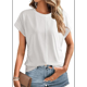 thumbnail image 2 of Blusa de Verano para Mujer, con Cuello Redondo, Mangas y Fruncido Lateral, Color , Talla XL, 2 of 8