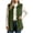 Army Green, variant on Maqroz Womens Outerwear Vests Collared Sleeveless Cardigans Button Down Long Jackets Loose Solid Corduroy Tops for Casual and Office