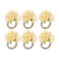 thumbnail image 2 of 6 Servilleteros en apariencia de Flor, Manualidades para El Valentín, Vacaciones, Navidad, Acción de Gracias, Decoración de de Hotel champán perfecl Servilletero de cono de pino, 2 of 7