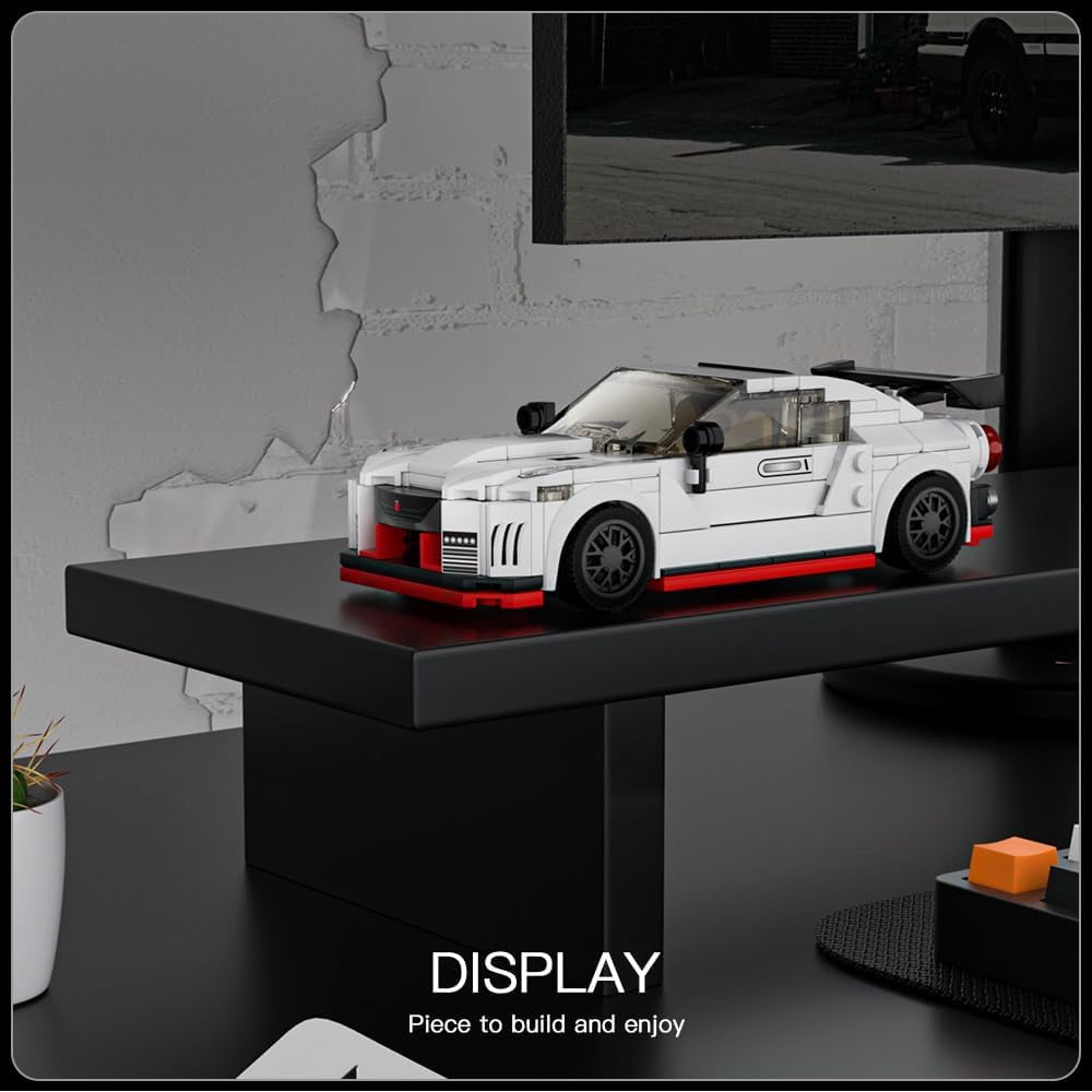 Speed Champion Car Models Building Toys with Display Case, 27031 Model Car Kits Building Blocks, Race Car Building Sets, JDM Kits for Adults (356PCS)