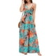 thumbnail image 1 of Lucakuins - Vestido largo de verano para mujer, sin mangas, sin espalda, cuello en V profundo, bohemio, floral Lucakuins  moda, 1 of 9