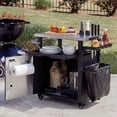 thumbnail image 2 of 39.5" Outdoor Grill Cart with Slide-Out Middle Shelf and Stainless Steel Top, Waterproof Cover Included, 2 of 8