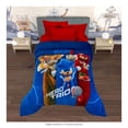 thumbnail image 2 of Cobertor Providencia Serenity Sonic Hero de 180x210 cm Azul, 2 of 4