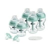Tommee Tippee Advanced Anti-Colic Fussy Baby Bottle and Pacifier Set, 0 Months plus, 5oz and 9oz Self-Sterilizing Bottles, Slow-Flow Nipples