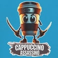 thumbnail image 3 of Cappuccino Assassino T-Shirt Fun Italian Brainrot Gen Z Alpha Meme Women's Tee, 3 of 7