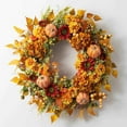 thumbnail image 6 of Fall Wreath Decorations Thanksgiving Front Door,Fall Wreaths for Front Door with Hydrangea,Peony,Pumpkins,Fall Decorations for Home,Fall Door Wreath Decor for Autumn,Harvest,Halloween, 6 of 6
