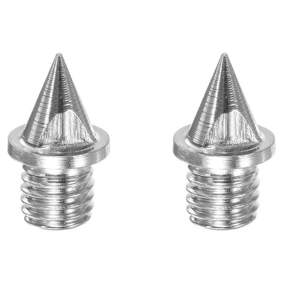 Track Spikes 1/4 Inch Alloy Steel Hollowed for Track Shoes, Silver Tone, 2 Pieces