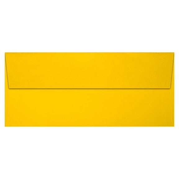 LUXPaper Slimline #9 Invitation Envelopes, Peel & Press, 3 7/8 x 8 7/8, Sunflower Yellow, 500 Pack