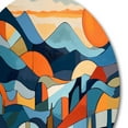 thumbnail image 3 of Designart "Perspectives of Mid Century II" Modern Midcentury Metal Round Art Living Room, 3 of 5