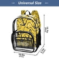 thumbnail image 4 of Ttyddzy Clear Backpack Heavy Duty PVC Transparent Backpack for College Workplace, Yellow, 4 of 8
