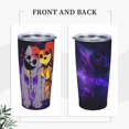 thumbnail image 3 of Taza de café Smiling Critters con tapa, 20 oz, vaso de viaje de acero inoxidable que se mantiene frío durante 9 horas y caliente durante 3 horas, 3 of 7