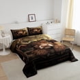 thumbnail image 3 of Erosebridal Ensemble de Literie Highland Cattle Simple, Couette Animal de Ferme, Décoration de Chambre Rustique, Réversible, Léger, 2 Pcs, 3 of 7