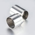 thumbnail image 3 of Resistant 304 Stainless Steel Magnetic Clasps with Glue-in Ends Smooth Surface Column Stainless Steel Color 20x11mm Hole: 10mm DIY, 3 of 3