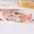 thumbnail image 6 of UDIYO Fashion Women Rhinestone Flower Round Dial Analog Quartz Bracelet Watch Gift, 6 of 7
