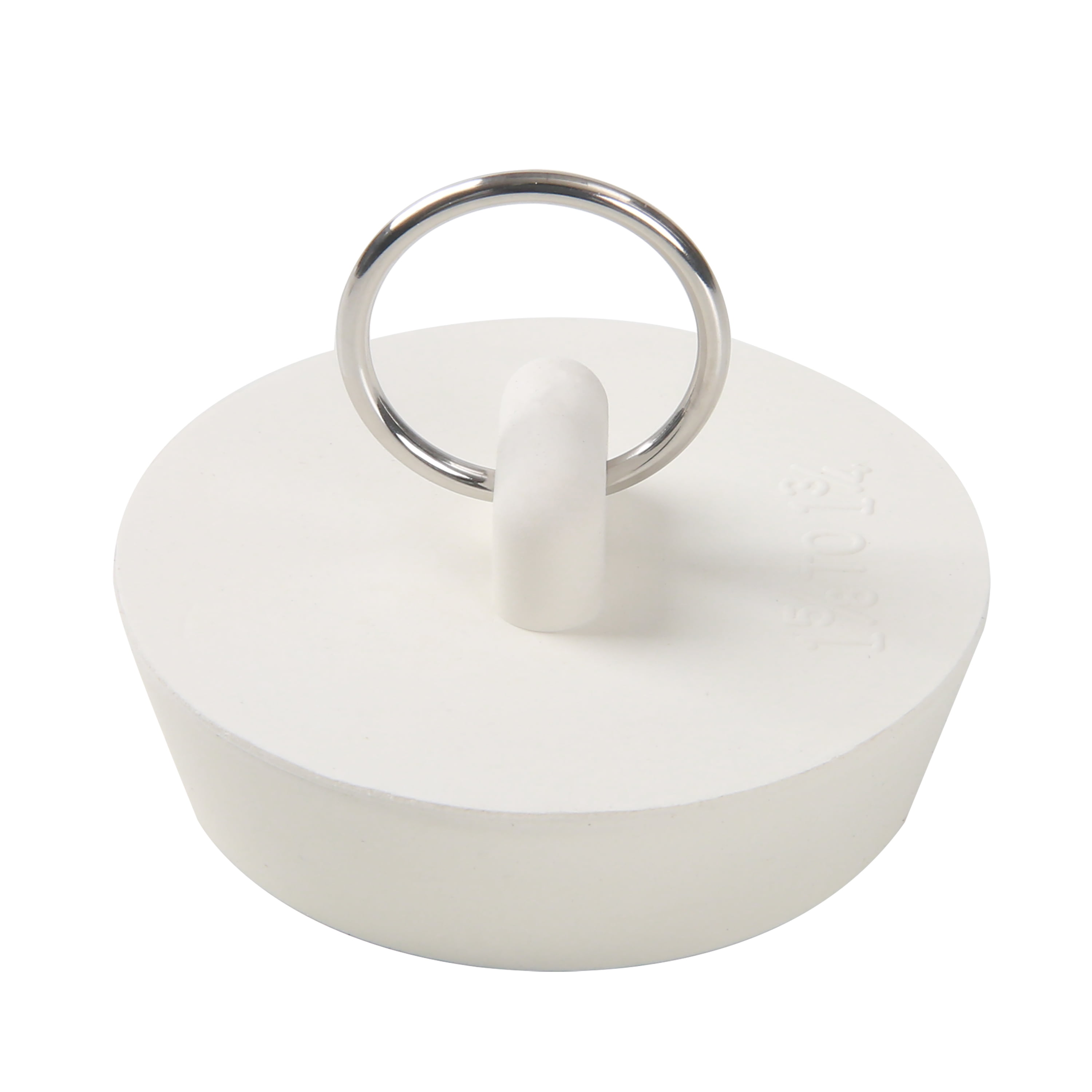 Mainstays 3 Piece Rubber Sink Stoppers with Rings for 1", 1.25", and 1.5" Bathroom Drains