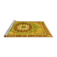 thumbnail image 2 of Ahgly Company Machine Washable Indoor Rectangle Abstract Yellow Modern Area Rugs, 2' x 3', 2 of 4