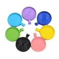 thumbnail image 4 of stanreset 100pcs Base Pendentif Plateau Rond Blanc Auto-Assemblage Découvertes Artisanat Collier Pendentifs Accessoire Mode Coloré Bleu, 4 of 8