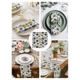 thumbnail image 3 of Blue Yellow Flower Cloth Napkins Set of 4 Reusable Dinner Napkins, Retro Country French Daisy Floral Cocktail Napkin Washable Table Napkins for Wedding/Holiday Party/Baby Shower 20"x20", 3 of 7