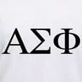 thumbnail image 3 of CafePress - Alpha Sigma Phi Greek Letters Black T Shirt - Womens Cotton V-Neck T-shirt, 3 of 4