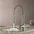 thumbnail image 5 of Blossom Kitchen Faucet with Pull Down Sprayer and Soap Dispenser, Single Handle High Arc Brass Sink Faucets for 1 or 3 Hole, Brushed Nickel Finish, 5 of 10