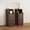 Walnut-2pcs-H27.5, variant on Gineuiia Narrow Walnut Nightstand Set of 2, Small Bedside Table with Round Drawer, Skinny Wood Mid Century Modern End Table, Walnut