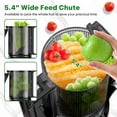 thumbnail image 5 of Aumpkin Cold Press Juicer, Juice maker with 5.4" Wide Feed Chute, 350W Slow Masticating Juicer for Whole Fruits and Vegetables, High Yield Machine (Pink), 5 of 9