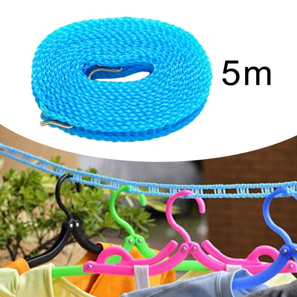 Clothesline Stretchy Portable Laundry Cord for Garden Camping Accessories  RV blue 500cm 