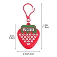 thumbnail image 3 of Djunllk Calculator - Super Lightweight Mini Scientific Calculator, Strawberry Shapes Candy Color Exquisite Pocket Size Standard Function for On-the-Go Office School, Backpack Pendant, 3 of 6