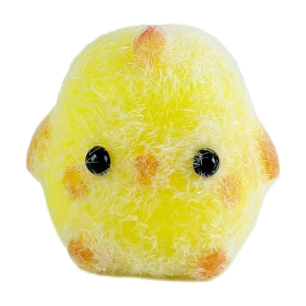 Juguete de silicona antiestrés - Diseño de pollito, portátil, tacto suave - Herramienta de descompresión sensorial para niños y adultos