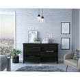 thumbnail image 2 of JERFIT Modern 6-Drawer Dresser with Metal Pulls, Rectangle Storage Chest for Bedroom, Black Wengue Finish, 2 of 7