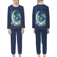 thumbnail image 4 of DISNIMO Butterfly Moonlight Flower Pajama Set Girls Size 8 Pajama Sets Kids Girls Size 9-10 Boys Pajamas 2 Piece Night Pjs for Kids Girls Cute Pj Set Pants Soft Kids Long Sleeve Sleepwear, 4 of 7