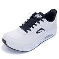 thumbnail image 1 of Zapatos con puntera ancha y soporte de arco AOV para hombre, talla 10.5, blanco/negro, 1 of 6