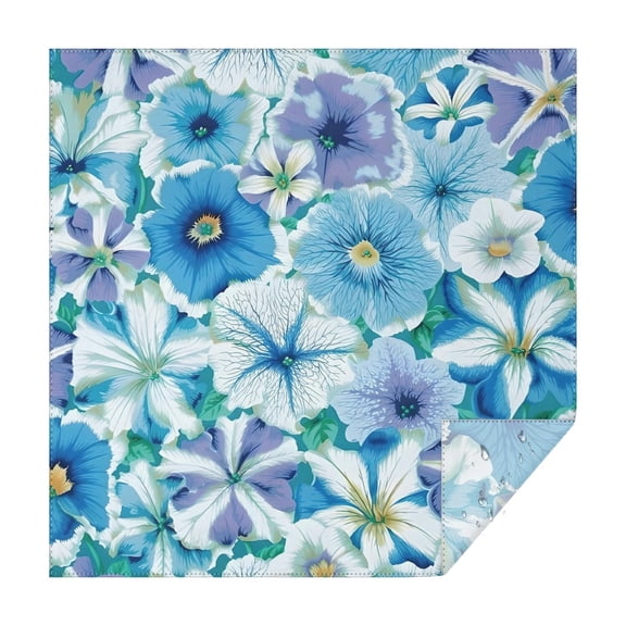 Pioneer Flower Floral Print Pattern Square Tablecloth,Waterproof Square Table Cover,Wipeable Spillproof Washable Table Cover for Home Kitchen Party Decor 42"X42"(107x107cm)