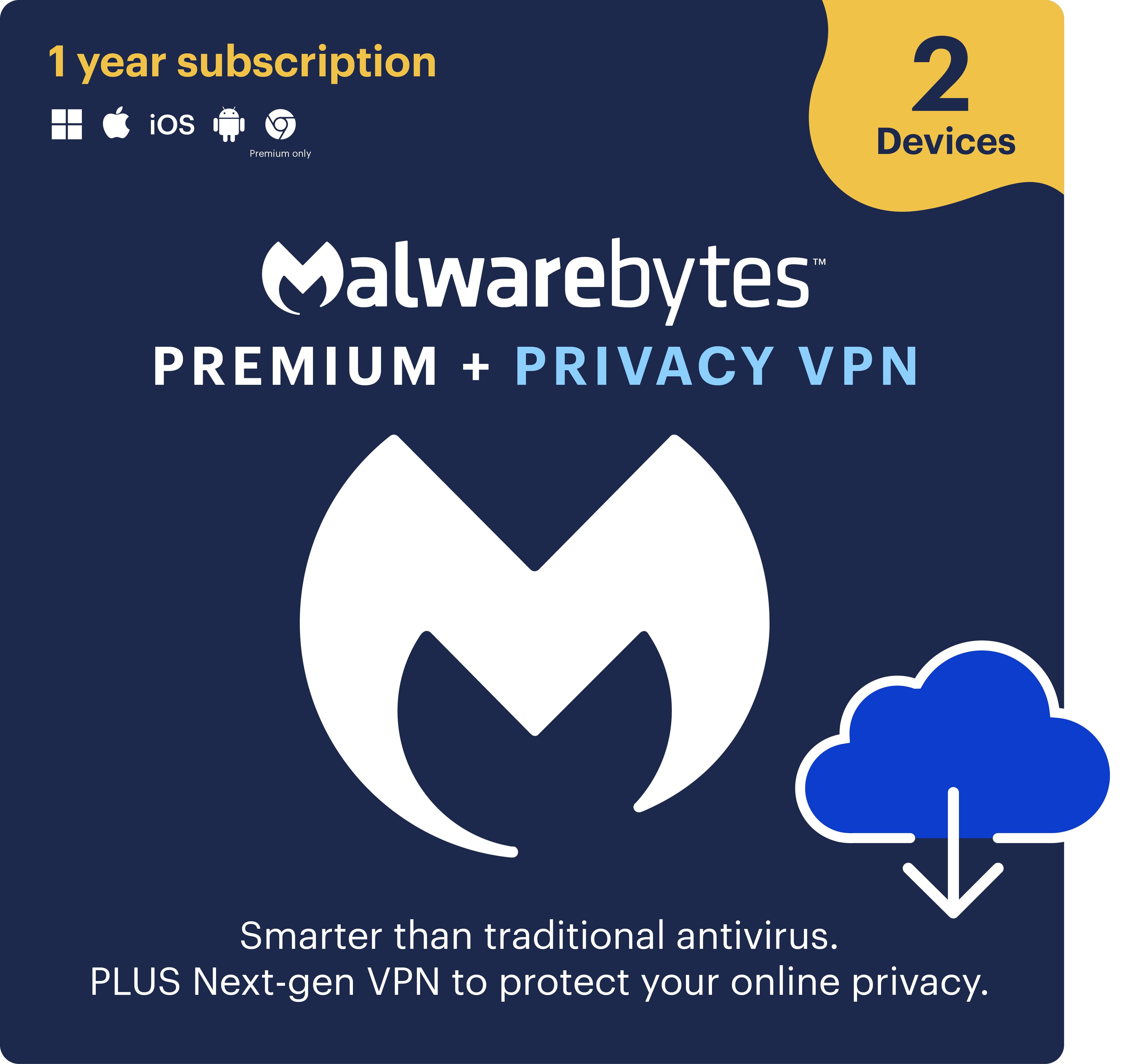 Malwarebytes Premium 5-Device, 1 Year Subscription - Walmart.com