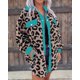 thumbnail image 1 of Abrigos de peluche de leopardo para mamá, ropa de invierno informal con estampado de vaca, abrigo de guepardo para bebé, 2023, 1 of 5