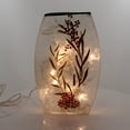 thumbnail image 2 of Stony Creek LIGHTED GLASS VASE Glass Holly Winter Swg8265 B, 2 of 2