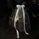thumbnail image 3 of Velo de tul blanco para novia, ideal para bodas y fiestas en capillas. A, 3 of 9