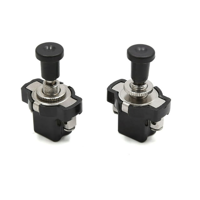 2pzas 4,5cm de Longuitud Interruptor Push-Pull ON/Off para Faro Delantero del Vehículo Coche