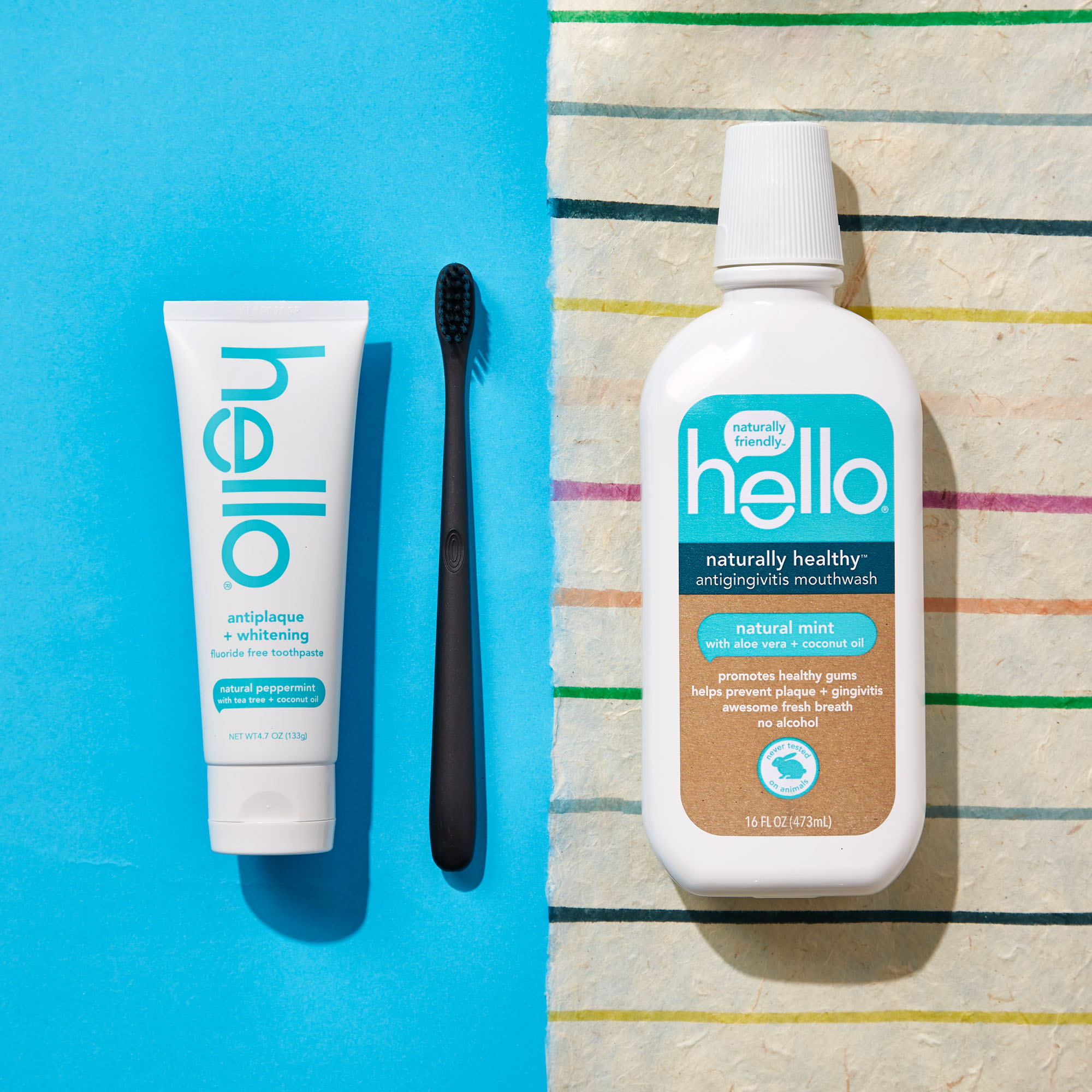 Hello Fluoride Free Antiplaque And Whitening Toothpaste Vegan Sls Free Natural Peppermint With Tea Tree Oil Coconut Oil 4 7oz Walmart Com Walmart Com