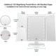 thumbnail image 5 of Lighted Makeup Mirror - with 10X 3X 2X Magnification, Tri-Fold Mirror with Lights, Touch Screen Switch, 180 Adjustable Stand, Dual Power Supply, Table, 5 of 5