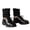 A-Black108, variant on Boys Dress Shoes Pu Leather Lace Up School Uniform Shoes Wedding Party Footwear For Kids 4-14Y