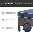 thumbnail image 2 of Palm Harbor Outdoor Wicker Chaise Lounge Navy/Weathered Gray, 2 of 3