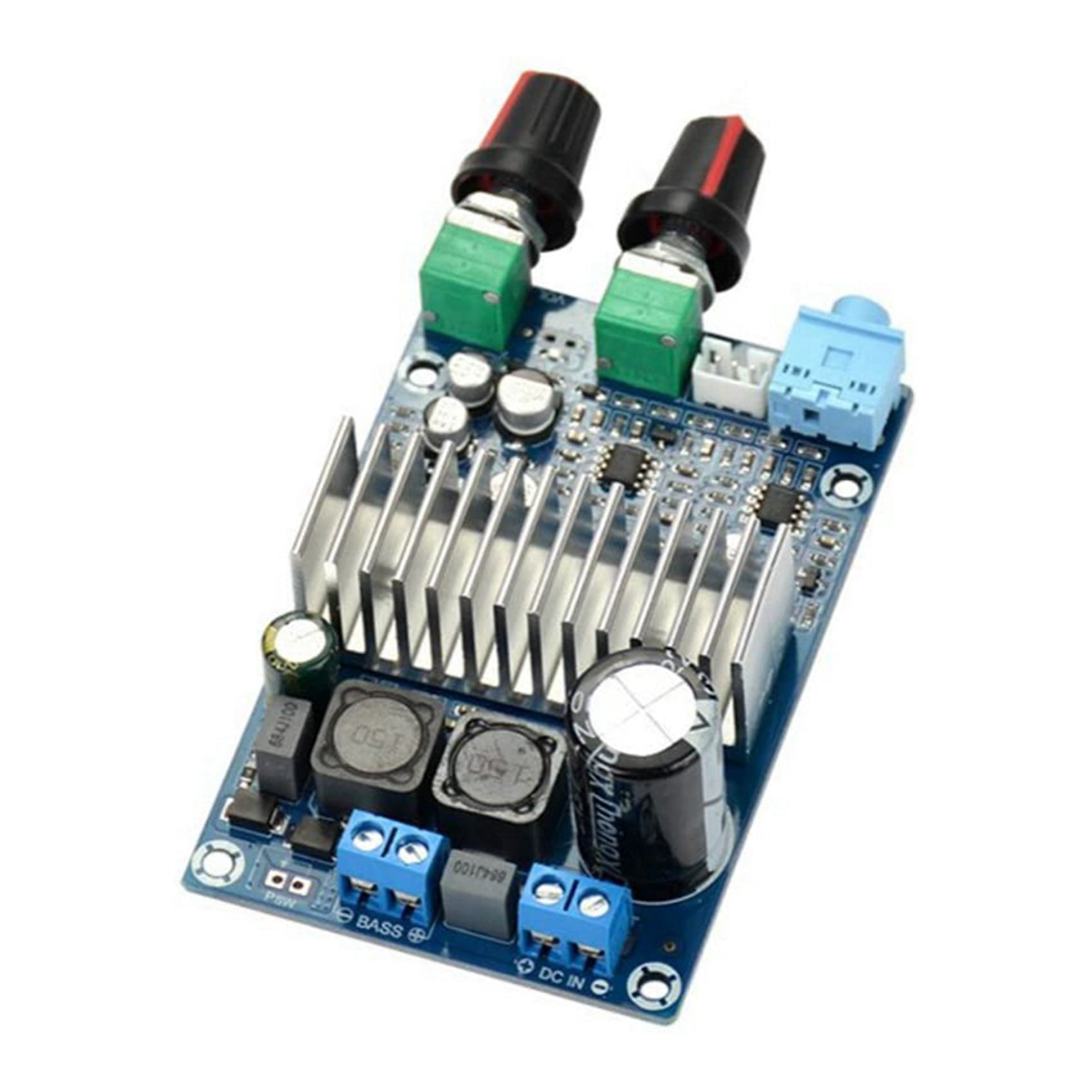 4X TPA3116 Subwoofer Amplifier Board 100W Bass Output DC12-24V Digital Small Power Amplifiers Video Audio Accessories