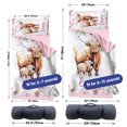 thumbnail image 6 of AOLOA Custom Toddler Nap Mat for Preschool, Personalized Name Highland Cow Design Kids Sleeping Bag for Daycare, Roll Up Sleeping Mat with Removable Pillow and Soft Dot Minky Blanke for Girls Camping, 6 of 8