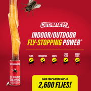 Catchmaster Fly Ribbon 20-Pack, Sunproof Flying Insect & Fruit Fly Traps Outdoor & Indoor
